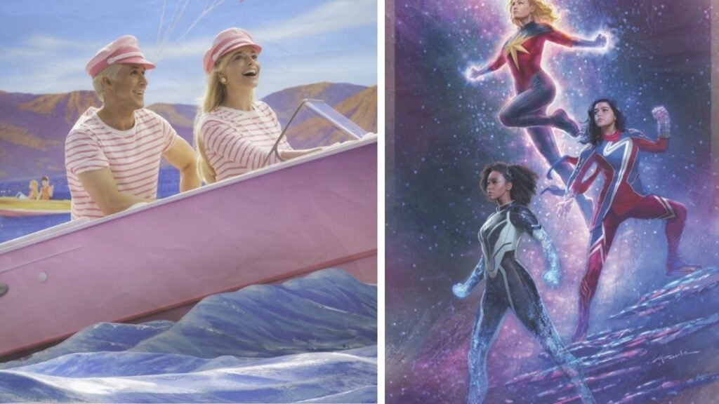 Barbie and The Marvels Movie Trailer Engagement